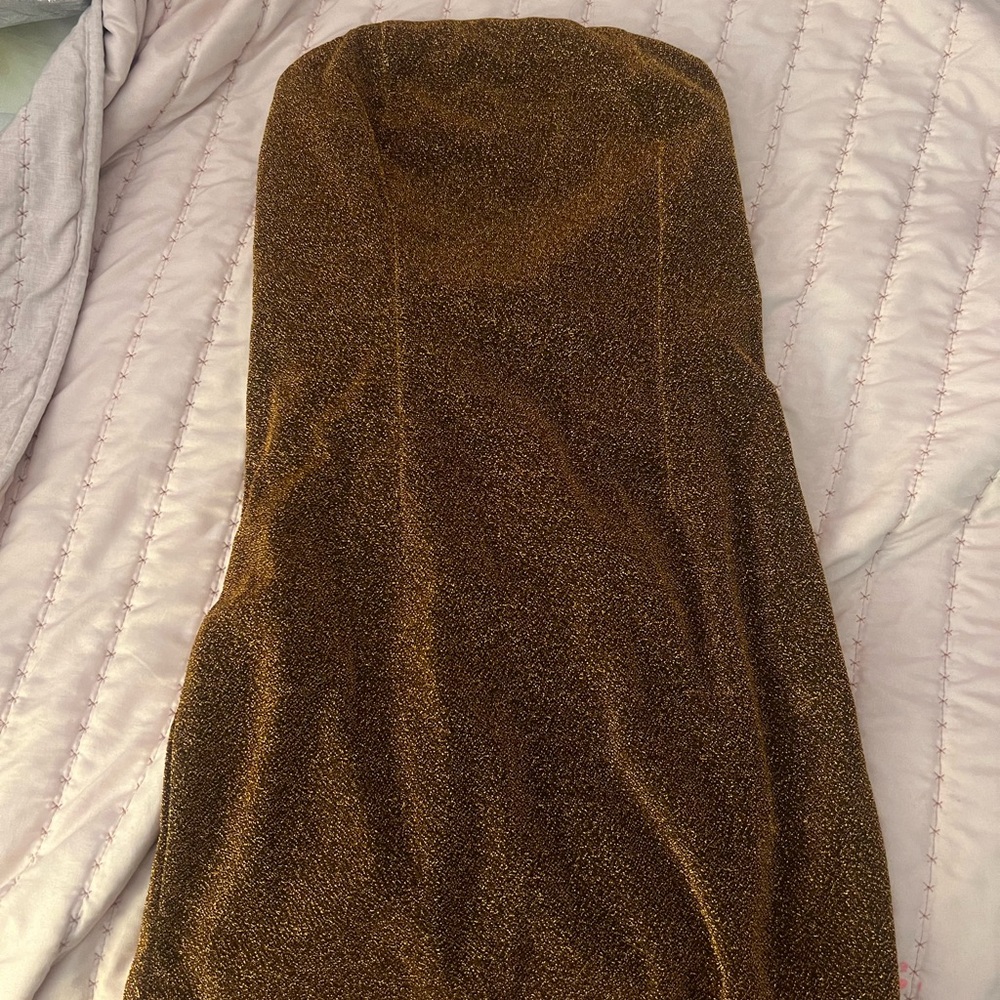 Revolve Superdown Brown Bow Dress